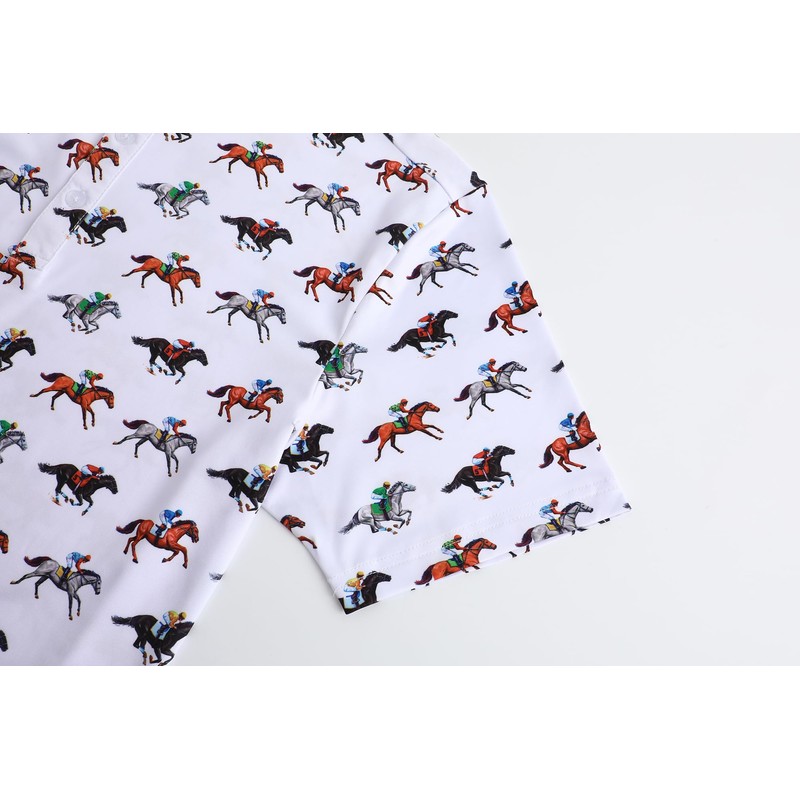 Men's Golf Polo Shirts Funny Golf Shirts for Men Performance