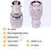 CNARIO - 2 adaptadores coaxiales de RF BNC hembra a