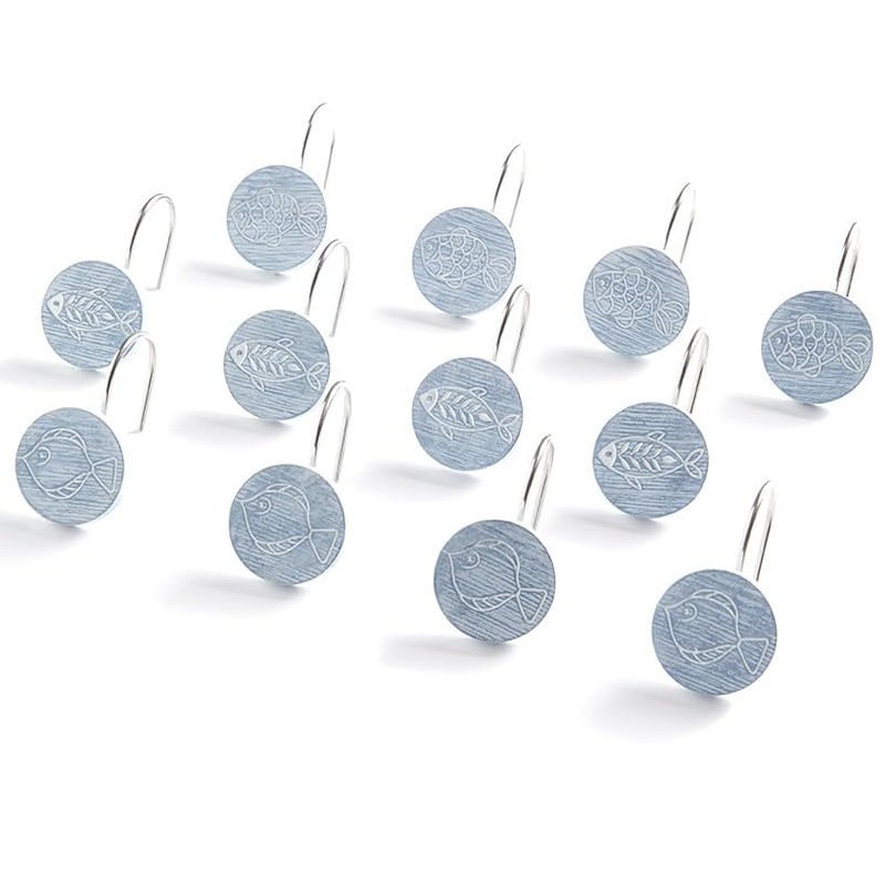 The Lakeside Collection Bluefin Bay - Juego de 12 ganchos