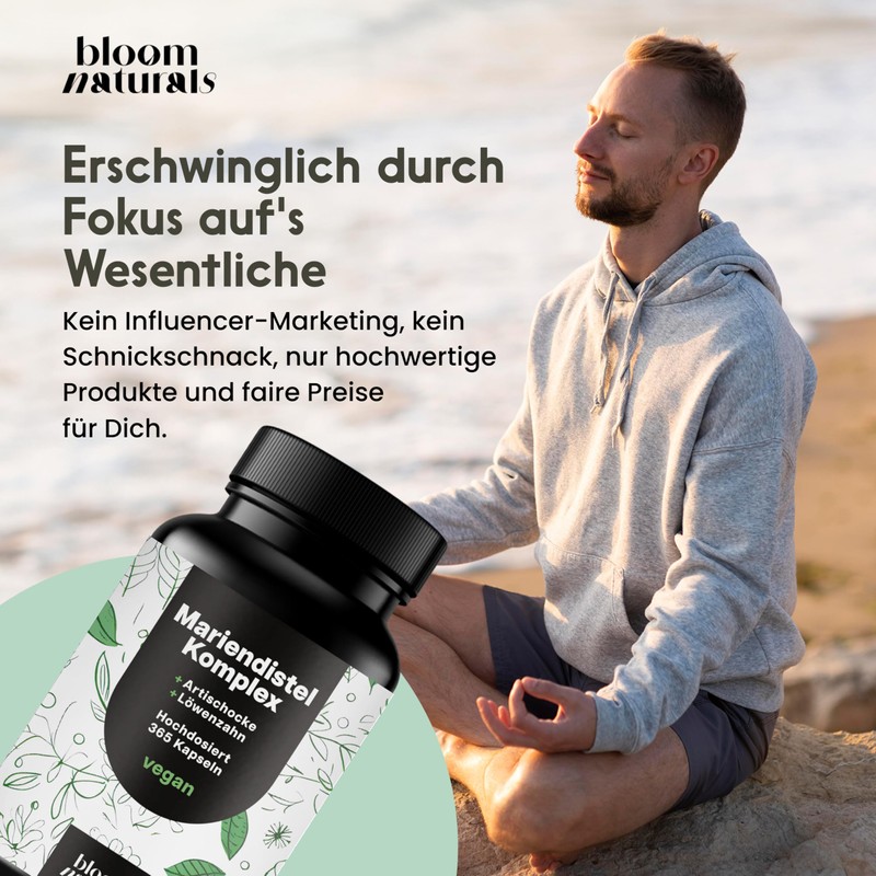 Milk Thistle Artichoke Dandelion Complex High Dose - 365 Vegan
