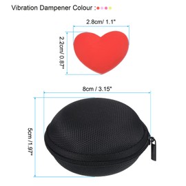 PATIKIL Tennis Vibration Dampener in Black Gift Case, 4 Pack Shock Absorber for Your Tennis Racket & Strings, Yellow, Red, Light Purple, Pink