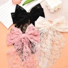Large Bow Hair Clips Pink Hair Ribbon Bows Barrettes Bowknot