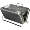 Kikkerland BQ01 Portable BBQ Suitcase, Silver
