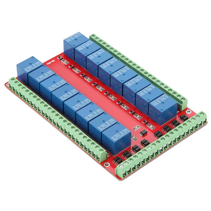 16-Channel Relay Module Insulated Interface Card High/Low Level Trigger DC