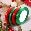 Alintor 100 Yards Red Green Ribbon, Christmas Ribbon for Gift