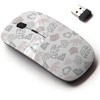 2.4G Wireless Mouse with Cute Pattern Design for All Laptops