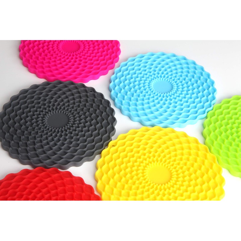Multicoloured Drinks Coasters Set of 6 by Stone & Thyme