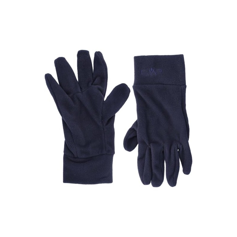 CMP, Guanti in pile da donna, Black Blue, M