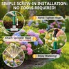 8 Pack 12 inch Sprinkler Extension Risers, 1/2" Stackable Riser