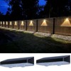 ASLIDECOR ASLIDECOR Fence Solar Lights Outdoor Waterproof LED with 3
