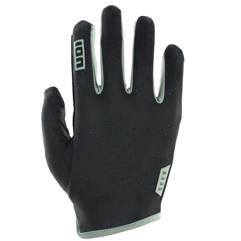 Ion Seek Select Cycling Gloves Long Black/Green 2024: Size: S