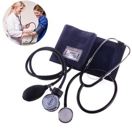 EZONEDEAL Sphygmomanometer Cuff Kit Upper Arm Blood Pressure Stethoscope with Zipper Bag for Adult