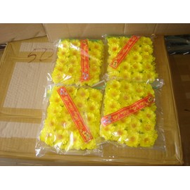 made in Vietnam Plastic Artificial Yellow Apricot Flower (HOA Mai) 4 Bags