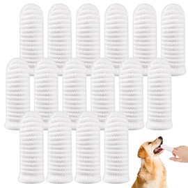 16 Stück Hundezahnbürste, Fingerzahnbürste Hund, Hundezahnbürste Fingerling Wiederverwendbar, Pet Finger Zahnbürste für Hunde Katzen Zahnpflege, Zahnreinigung Anti-Plaque Haustierzahnbürste
