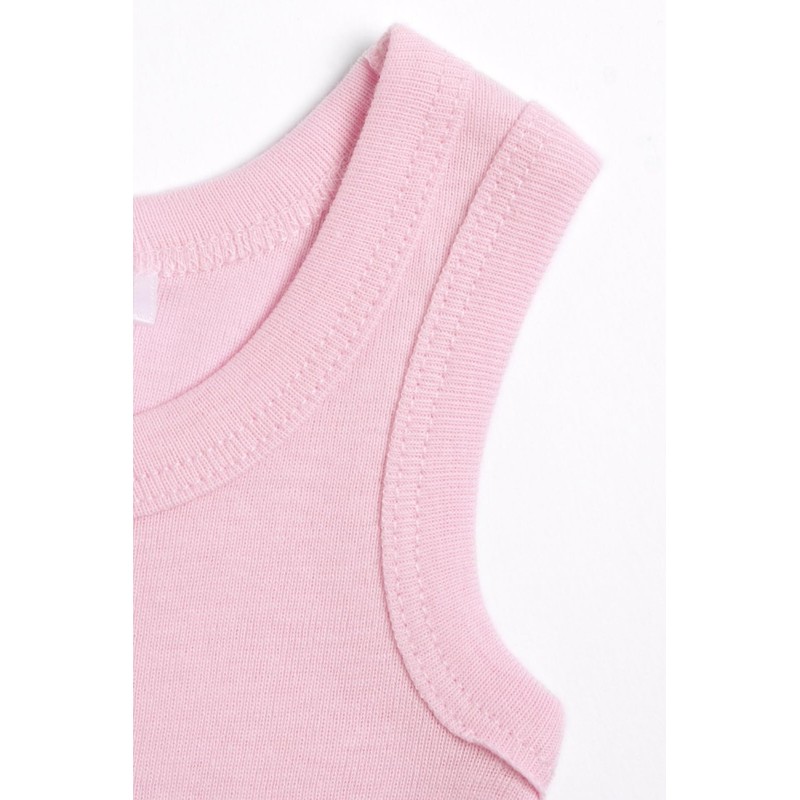 Chicco Unisex Baby Set Sleeveless Cotton Bodysuits (Pack of 4),