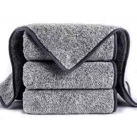 Naturie Store Hand Towels, Microfiber, Thick, For Kitchen Use, For Home Use, Car Washing, Dish Wipes, Cleaning, Stylish, Love, Comfortable, Pack of 6 (11.8 x 11.8 inches (30 x 30 cm)