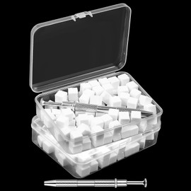 Mimorou 200 Pcs Ombre Nail Sponges Mini Nail Art Sponges with 2 Grabbing Pen Ombre Brush Professional Tools Accessories Supplies Home DIY Art Salon