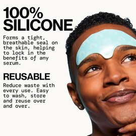 Pacifica Beauty Máscara reutilizable para cejas 100% silicona Sellado al aspiradora y efecto de levantamiento Minimiza las líneas finas + arrugas Combínalo con suero Lata de almacenamiento incluida Vegano + última intervensión de crueldad