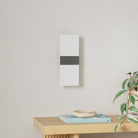 Plug in Wall Sconces with Remote, 3000K-6500K Stepless Color Temperature, 10%-100% Stepless Dimmable, 12W Plug in Wall Light, LED Acrylic Wall Sconces Set of Two, Plug in or Hardwired (2Pack, Black)