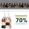 Purse Hanger 2 Pack,Purse Organizer for Closet,Rotatable Metal Bag Organizer,Purse