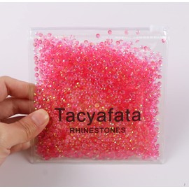 4mm 5000 Pieces Resin Rhinestone for Crafts, Jelly Rhinestones for Nail Art Makeup, Flatback Round AB Diamond Rhinestones, Charms Stones Clothes Shoes Cup DIY Crafts