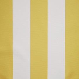 Exclusive Home Curtains Canopy Stripe Indoor/Outdoor Grommet Top Curtain Panel Pair, 54x108, Sunbath/White