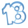 Sweet Prints Inc Number 18 Cookie Cutter - Dishwasher Safe
