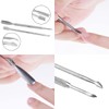 VANANA 3 PCS Cuticle Nippers Pusher, Professional Stainless Steel Cuticle