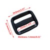 D DrNeeko 20 Pcs Black Plastic Tri-Glide Slides Button Adjustable