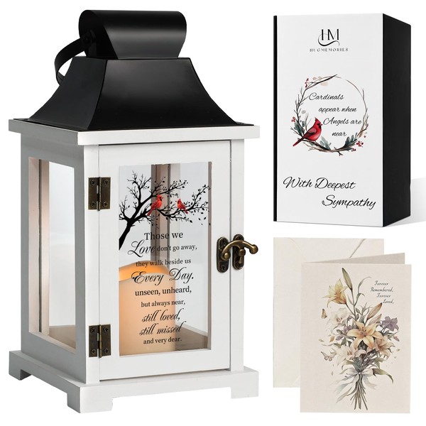 HugMemories HugMemories Memorial Lantern, Bereavement Sympathy Gifts for Loss of