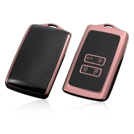 GAFAT 2020-2025 Renaul-t Clio 5/Captur 2/Megane E-Tech/Austral/Arkana/Zoe Key Case, 2016-2024 Clio 4/Megane 4/Kadjar/Koleos Protective Case, Key Case, TPU Silica Gel (Pink)