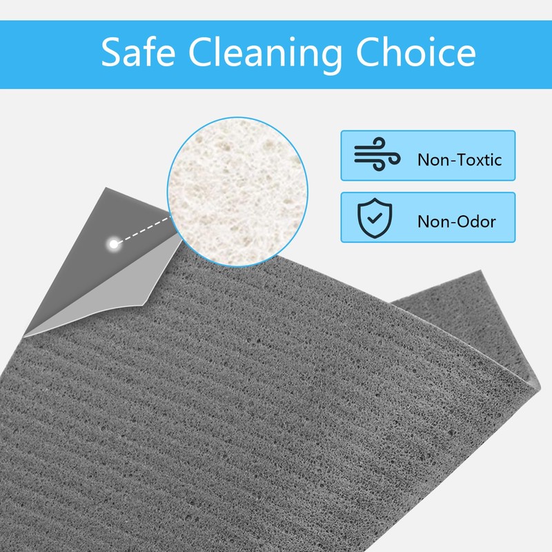 HOMEXCEL Swedish Dishcloths for Kitchen 10 Pack, Sponge Dish Cloth