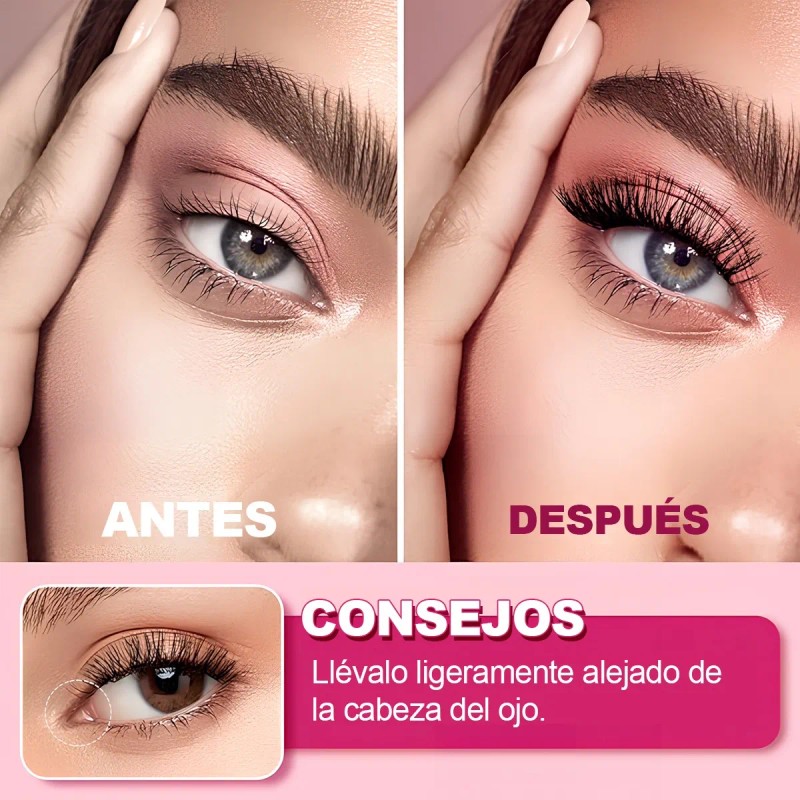 Pestañas Magnéticas Sin Pegamento Con Aplicador 2 Pares Lash