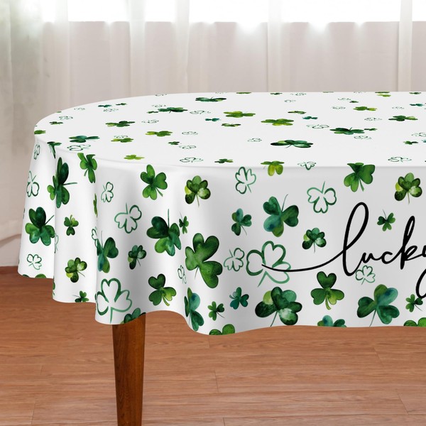 St Patricks Day Tablecloth, St Patricks Day Decorations Lucky Decor