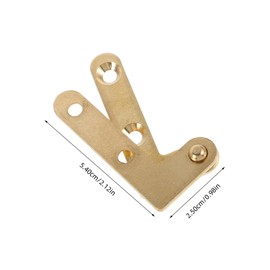 Operitacx 4paare Türscharniere Antik Aus Kupfer Für Holztüren Mit Versteckten Drehgelenken Retro Türbeschläge Zubehör Für Unsichtbare Schrankscharniere Holztürbeschläge Vintage