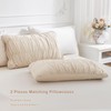 Masaca King Size Comforter Set(106"x95"),Wheat Ruched Bedding Comforter,Farmhouse Shabby Boho