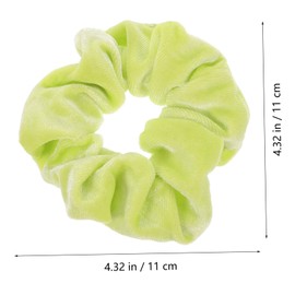 Healeved 4Pcs Fluorescent Color Hair Scrunchies Elastic Hair Ties for Long Hair for Sports Parties and Daily Wear Decorative Hair Accessories
