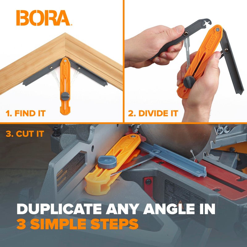 BORA MiteriX Compact Angle Finder Tool Gauge, Duplicates & Splits