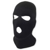 Mens Black Knit Thermal Face Ski Mask