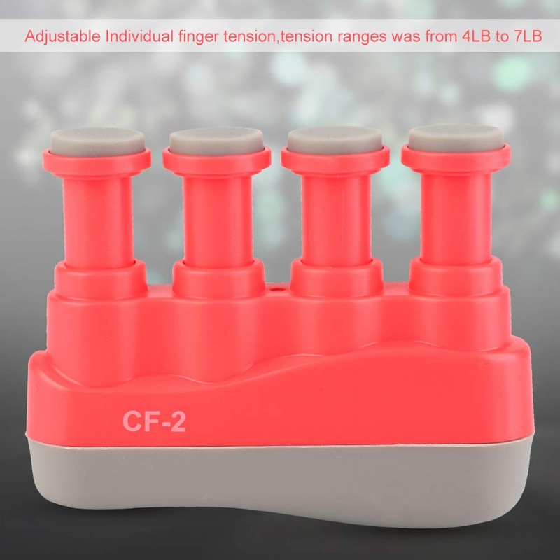 Finger Trainer, Children Adults Adjustable Guitar Piano Zither Finger Strength