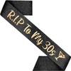PartyForever 40th Birthday Sash RIP to My 30s Decorations for