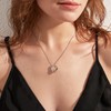 Heart Crystal Mom Necklace Love Heart Mother Necklace Sterling Silver