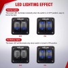 Nilight 16AWG LED Light Bar Wiring Harness Kit 12V On/Off