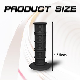 PVOTAWP 2PCS Dirt Bike Grips Motorcycle Grips, Anti-Slip Rubber Pro Taper Grips 7/8" ATV Handlebar Grips for CRF YZF WRF KXF KLX TTR RMZ Pit Offroad Dirt Bike Motocross for Women & Men(Black)