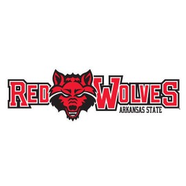Craftique Arkansas State Indians Decal (RED WOLVES DECAL (4"), 4 in)