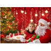 CYLYH 7x5ft Christmas Red Photography Backdrop Christmas Theme Backdrop New