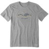 Life is Good. Men's Crusher Tee Vintage Off-Road Beach, Heather