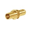 Joywayus 3/8" Hose Barb Thru-Bulk Head Hex Union Brass Fitting