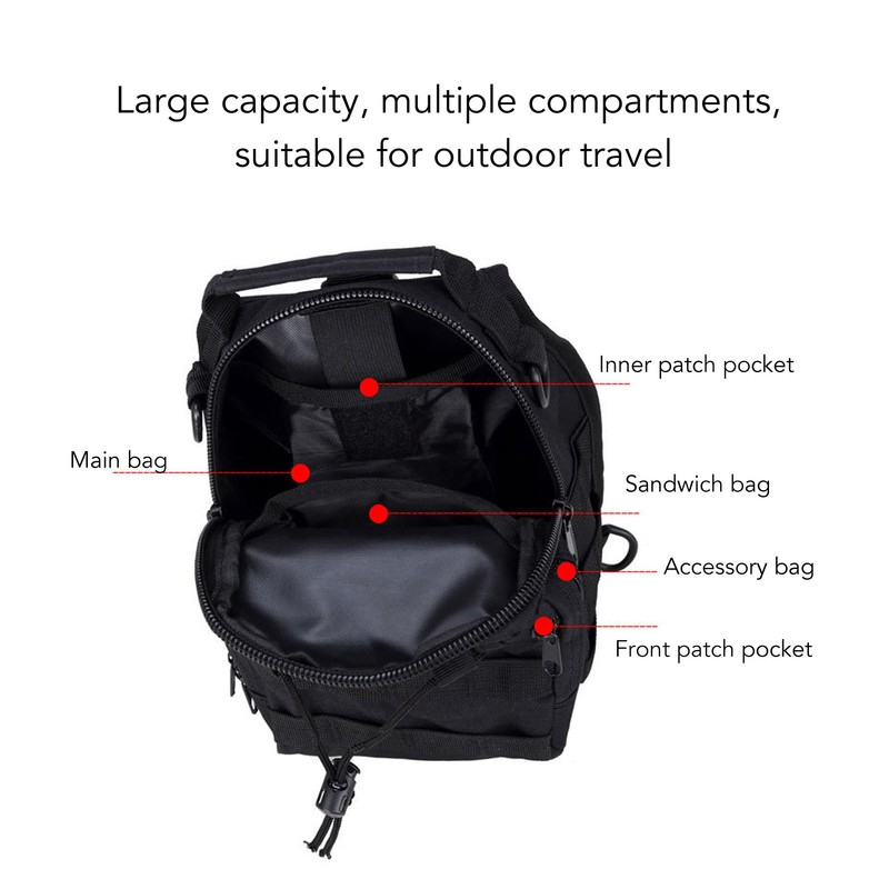 Men Chest Bag Oxford Cloth Sling Backpack Casual Shoulder Bag