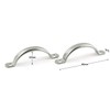 PZRT 2pcs 78mm Stainless Steel Door Handle Cabinet Drawer Hardware
